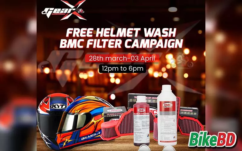 Free Helmet Wash BMC Filter Campaign