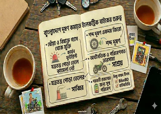 বাংলাদেশে দূষণ কমাতে ইলেকট্রিক বাইকের গুরুত্ব
