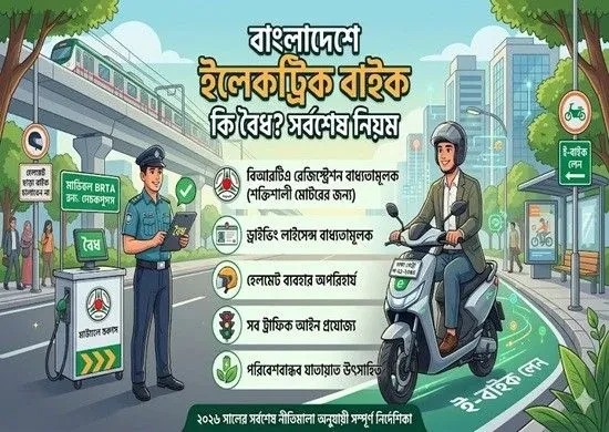 বাংলাদেশে ইলেকট্রিক বাইক কি বৈধ? সর্বশেষ নিয়ম