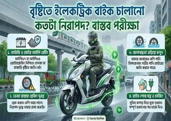 বৃষ্টিতে ইলেকট্রিক বাইক চালানো কতটা নিরাপদ?