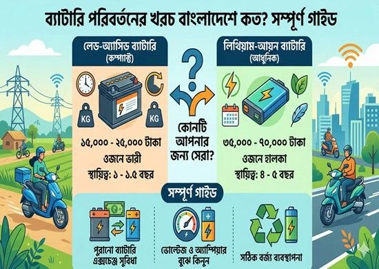 ব্যাটারি পরিবর্তনের খরচ বাংলাদেশে কত? সম্পূর্ণ গাইড