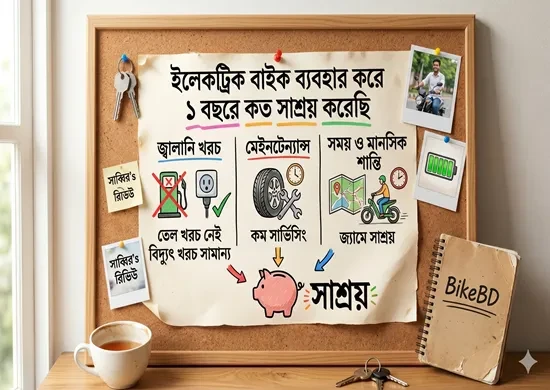 ইলেকট্রিক বাইক ব্যবহার করে ১ বছরে কত সাশ্রয় করেছি