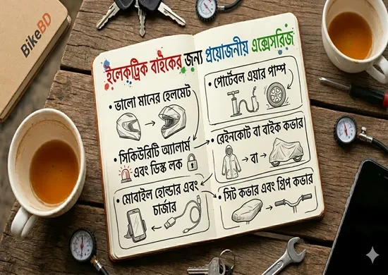 ইলেকট্রিক বাইকের জন্য প্রয়োজনীয় এক্সেসরিজ
