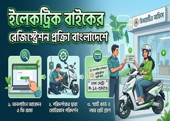 ইলেকট্রিক বাইকের রেজিস্ট্রেশন প্রক্রিয়া বাংলাদেশে