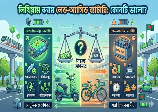 লিথিয়াম বনাম লেড-অ্যাসিড ব্যাটারি: কোনটি ভালো?