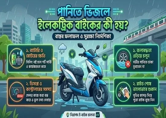 পানিতে ভিজলে ইলেকট্রিক বাইকের কী হয়?