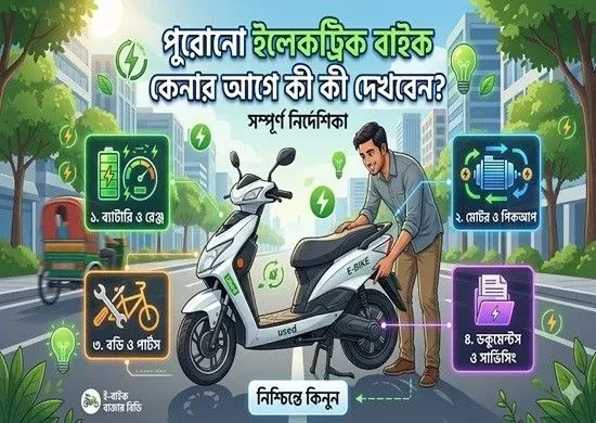 পুরোনো ইলেকট্রিক বাইক কেনার আগে কী কী দেখবেন?