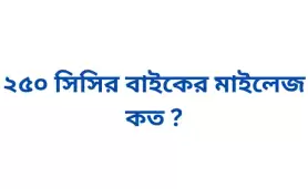 ২৫০ সিসির বাইকের মাইলেজ কত ?