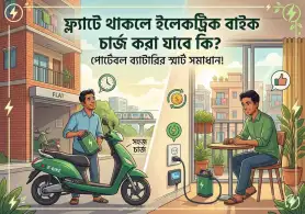 ফ্ল্যাটে থাকলে ইলেকট্রিক বাইক চার্জ করা যাবে কি?