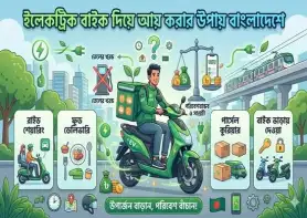 ইলেকট্রিক বাইক দিয়ে আয় করার উপায় বাংলাদেশে