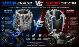 Yamaha DiASil vs Suzuki SCEM – Feature Analysis on Two Japanese Motorcycle Engine Technologies