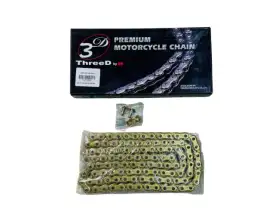 EK Motorcycle Chain – 520RV/3D 108 Links View 1
