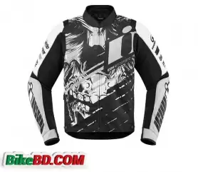 ICON Overlord Stim White CE D30® Riding Jacket