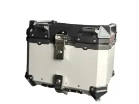 MotoX 45 Litre Top Box Black Silver