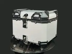 MotoX Premium Aluminum Top Box Silver
