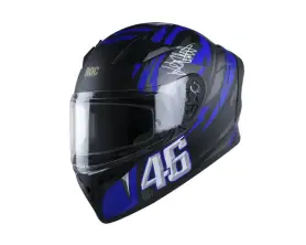 ROC R01 Black Glossy V3 Blue Helmet