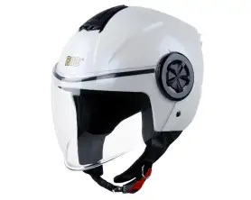 ROC R06 Black Glossy V8 Red Helmet View 1