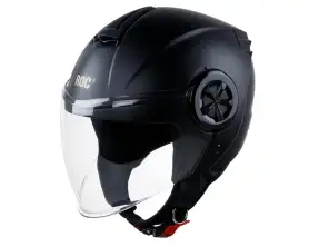 ROC R06 Matte Black Helmet View 1