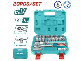 Total 20 Pcs 1/2" Socket Set