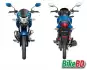 Honda Livo 110 Drum Blue front and rear view
