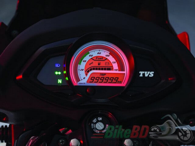 TVS Phoenix 125- Fully digital Speedometer