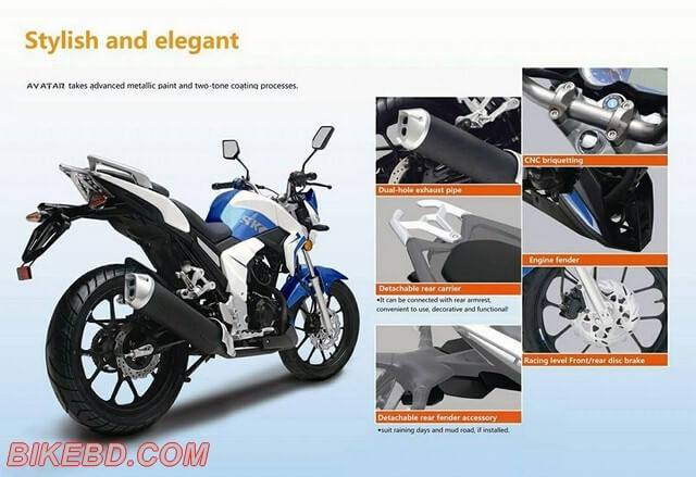 avatar motorcyle features
