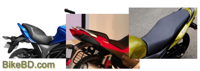 Suzuki Gixxer, Hero Xtreme Sports, Honda CB Trigger Seat
