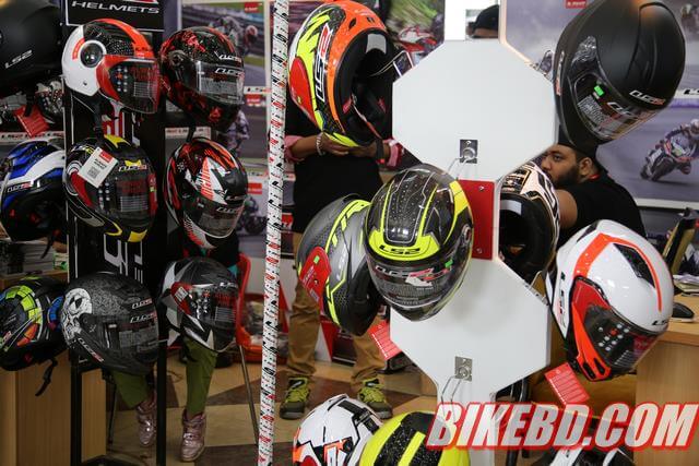 helmets in dhaka bike show
