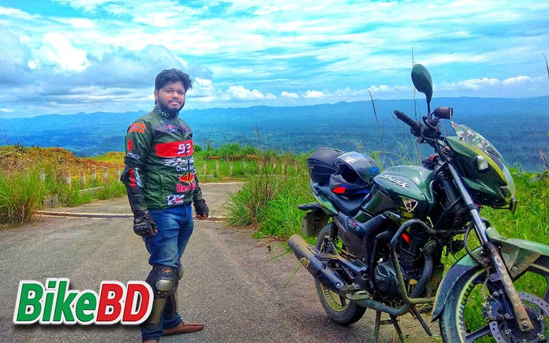 hero hunk dd bike at bandarban